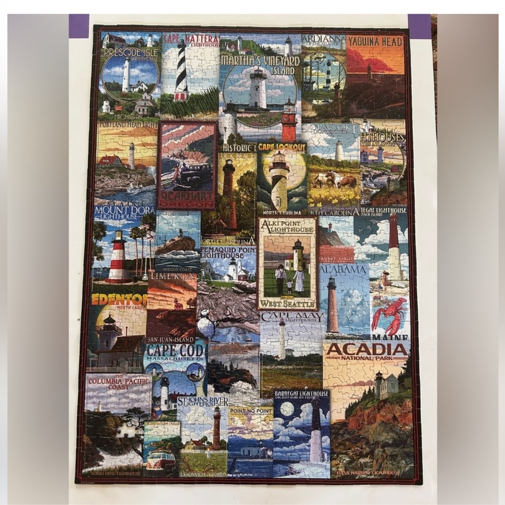 1000 pc Lighthouses Puzzle